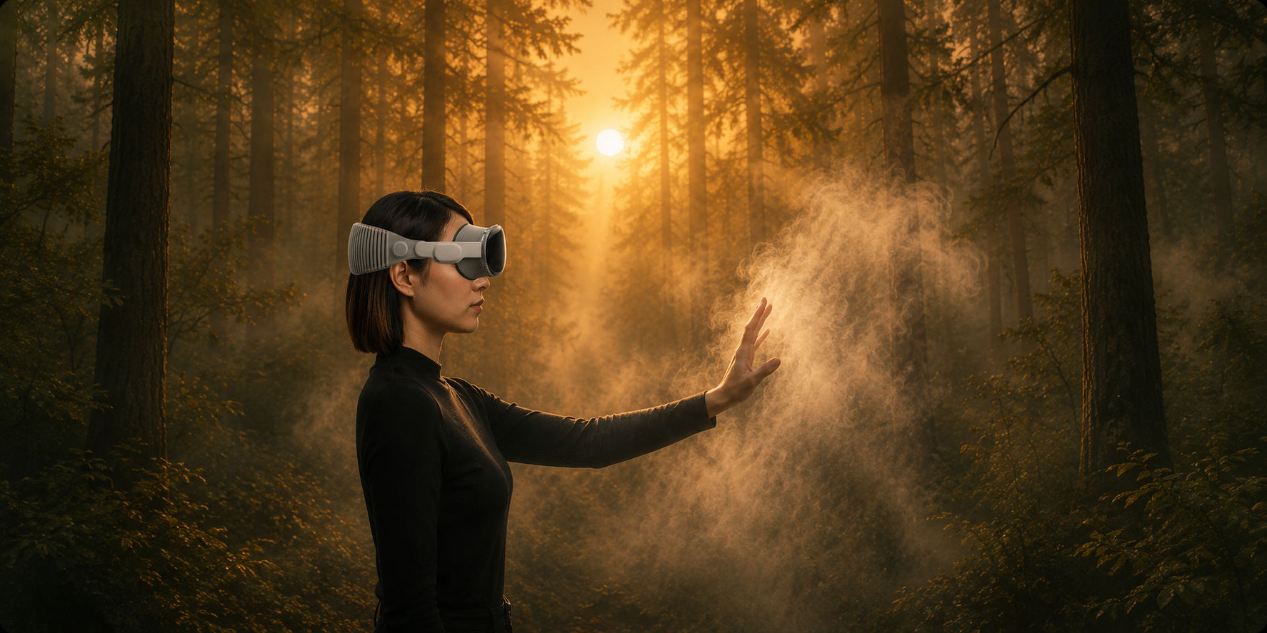 Clear Misty Forest immersive relaxation experience