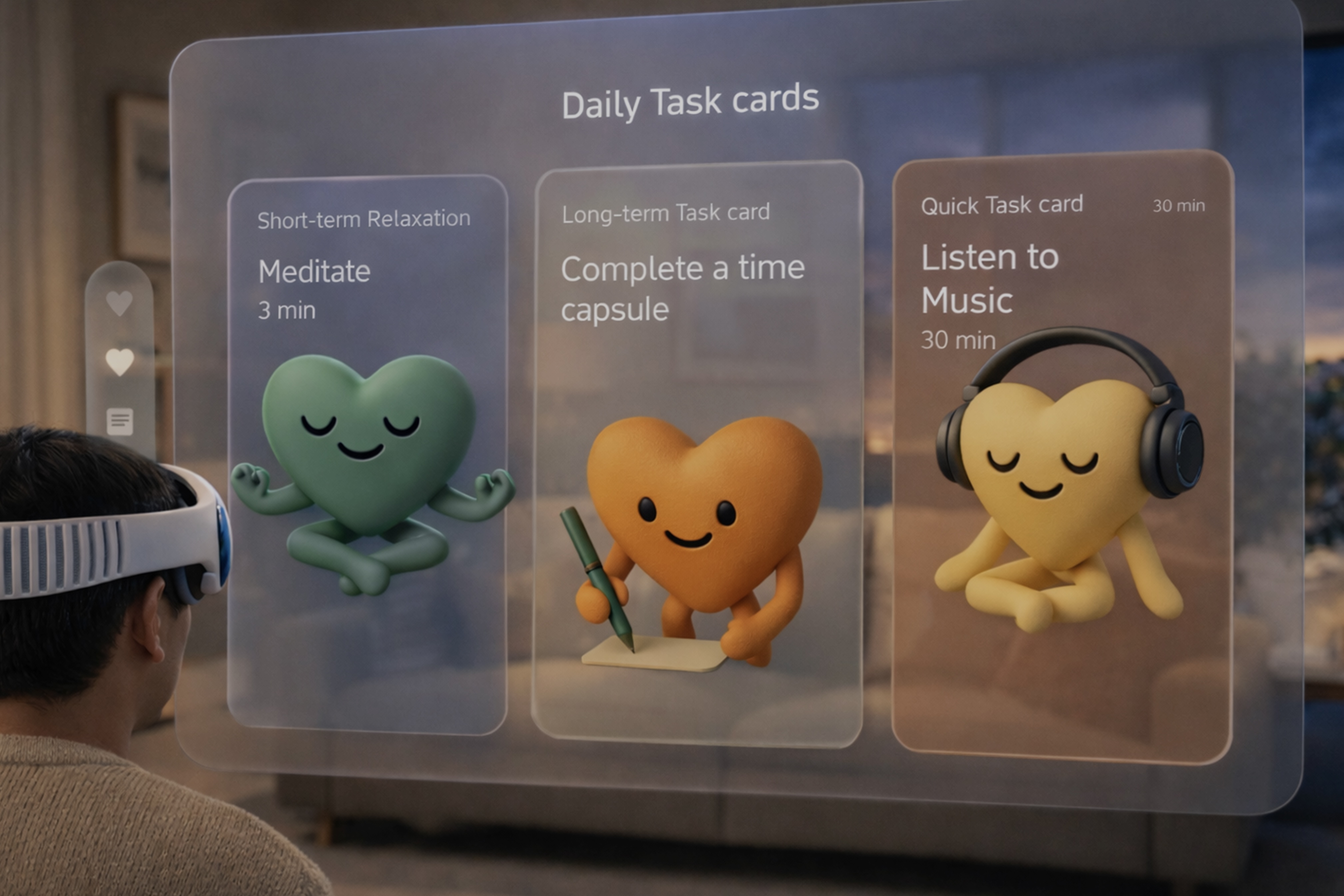 Clear immersive VR emotional wellness experience